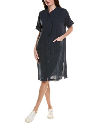 Eileen Fisher Eileen Fisher Petite Mandarin Collar Shirtdress