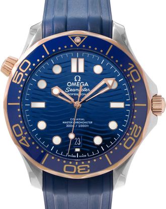 Omega Pre-owned Omega Seamaster Diver Blue Dial Mens Watch 210.22.42.20.03.002