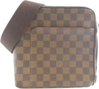 Louis Vuitton Pre-owned Cross Body Bags, male, Brown, Size: ONE SIZE Pre-owned Damier Olaf Shoulder Bag
