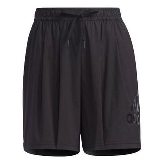 adidas (WMNS) adidas Fi Shorts Bos Logo Printing Sports Woven Black GT6829