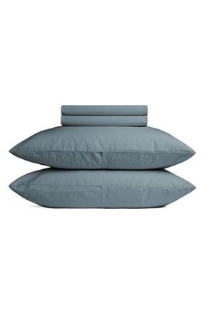 Parachute Brushed Cotton Sheet Set in Wave at Nordstrom, Size Queen