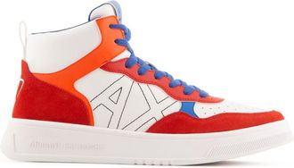 A|X Armani Exchange Heren Armani Exchange Trainers in Wit rood