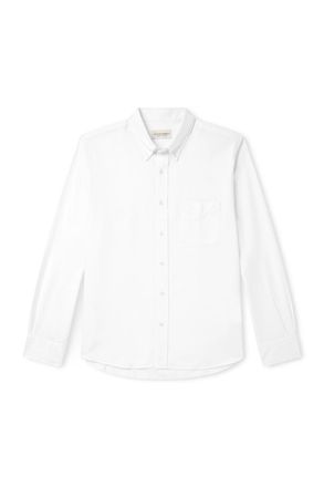Officine G&eacute;n&eacute;rale Button-Down Collar Cotton Oxford Shirt
