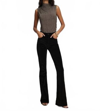 Veronica Beard Mylie Sleeveless Top In Dark Acorn Multi