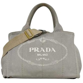 Prada Bolso Tote Vintage Pre-owned - Pre-owned - Mujer - Gris - ONE SIZE