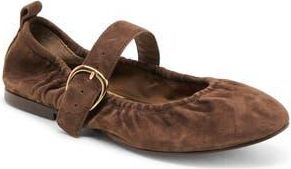 Dolce Vita Caely Mary Jane Flat in Dk Brown Suede at Nordstrom Rack, Size 7.5