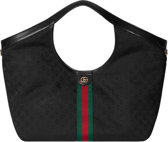 Gucci (WMNS) Gucci Giglio Large Tote Bag Black 853971-FAFWA-1053