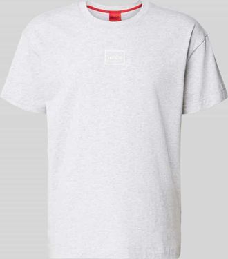 HUGO BOSS Regular Fit T-Shirt aus Baumwoll-Mix Modell LAZE T-SHIRT in Hellgrau, Gr&ouml;&szlig;e XXL