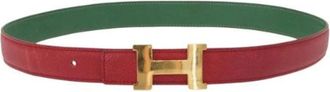 Herm&egrave;s Pre-owned Belts, female, Red, Size: ONE SIZE Pre-owned Constance Belt