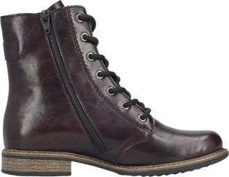 Rieker Veterlaars met veters - Dames - Schoenen - Rood - Maat: 37 EU Zijde