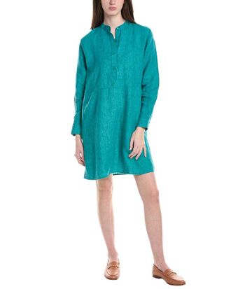 Eileen Fisher Petite Mini Tunic Linen Dress