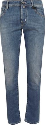Jacob Cohen Nick Slim Jeans - Heren - Slim Fit Jeans - Blauw - W32 - Katoen - Jeans