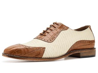 Stacy Adams Tarango Modified Cap Toe Oxford Mens Shoes Tan : 11.5 M, Leather