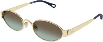 Chlo&eacute; Round Sunglasses - female - Chlo&eacute; - Sunglasses - Yellow - 54 MM - Accessories