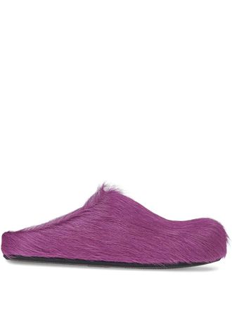 Marni Fussbett slip-on mules - Purple