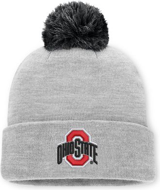 Nike Ohio State Peak Nike Mens College Cuffed Beanie in Grey | NC1606GOH-C9K