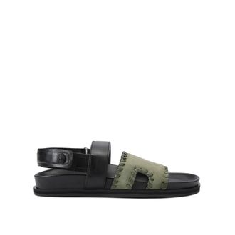 Kurt Geiger Mens Leather Baker Sandal Sandals - Black - Size UK 11