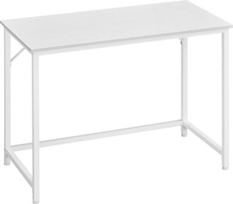 Vasagle Escritorio de 100x50x76 cm de metal de color blanco