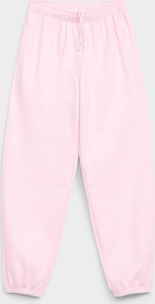 Twik Womens Solid cotton-fleece loose joggers
