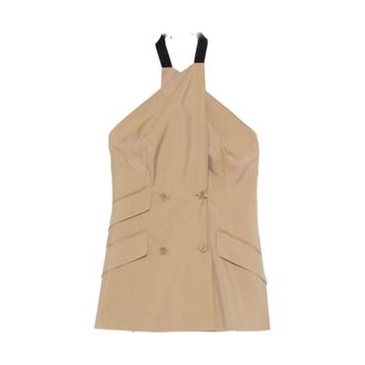 Max Mara Sleeveless Tops, female, Brown, Size: XS Sleeveless Tops