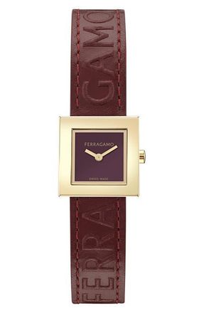 Ferragamo Leather Strap Watches − Sale: at $464.97+ | Stylight