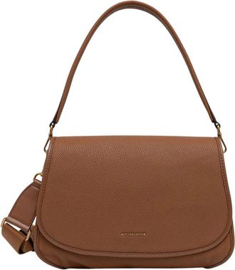 Michael Kors Holmes Medium Convertible Messenger Bag - Dames - Schoudertassen - Bruin - ONE Size - Leer - Tassen