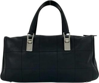 Chanel Pre-owned Boston Bag Handbag - Dames - Vintage Handtas - Zwart - ONE Size - Leer - Vintage