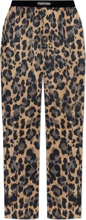Tom Ford Silk Pajama Bottoms - Heren - Pyjama - Bruin - M - Nachtkleding