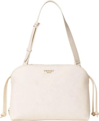 Twinset Dome Bag - Dames - Schoudertassen - Beige - ONE Size - Leer - Tassen