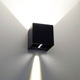 Trade Shop Trade Shop Traesio - Trade Shop - Applique Cubo Led Impermeabile Da Esterno Da Parete In Alluminio Da 10w 1200 Lmn