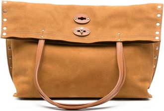 Zanellato Borsa tote Aspasso media con borchie - Marrone