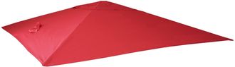 Hhg Hhg - Funda De Recambio Para Parasol Sem&aacute;foro De Lujo 113, Funda De Parasol, 3,5x3,5m (&oslash;4,95m) Poli&eacute;ster 4kg, Rojo