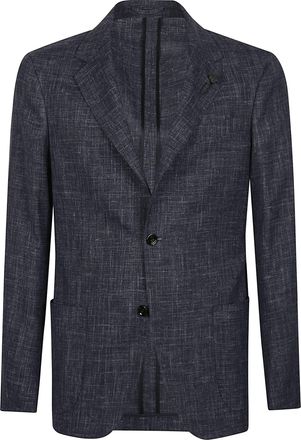 Lardini Blue Roma Wool-Blend Blazer