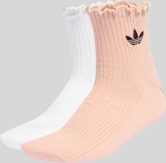 adidas Originals Socken aus Baumwoll-Mix im 2-er-Pack in Hellrosa, Gr&ouml;&szlig;e 34-36