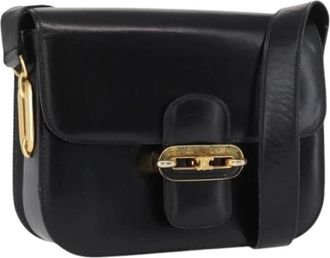 Celine Pre-owned Vintage Cross Body Bag - Dames - Vintage Schoudertas - Zwart - ONE Size - Leer - Vintage