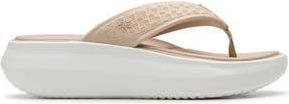 Clarks Solevana Wedge Flip Flop in Sand at Nordstrom Rack, Size 12
