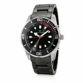 Folli Follie Unisex Horloge Kwarts Zwart & Zilver