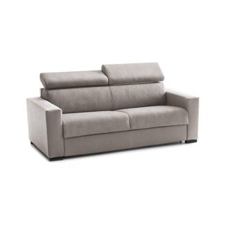 Dmora Sofa Cama Daankou, Sof&aacute; De 3 Plazas, 100% Made In Italy, Sof&aacute; De Sal&oacute;n Con Apertura Giratoria, Con Reposacabezas Ajustable Y Reposabrazos Est&aacute;ndar, Cm