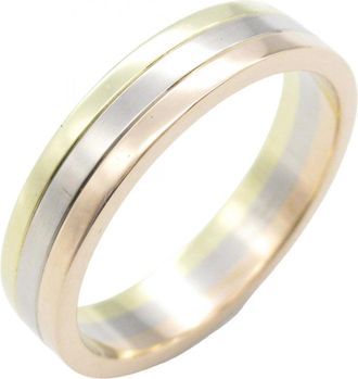 Cartier Gold Silver Yellow Gold (18K) Pink Gold (18K) White Gold (18K) Band Ring (Pre-Owned)