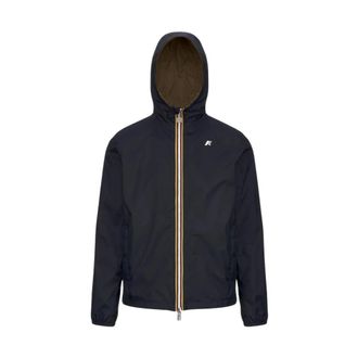 K-Way K-Way, Rain Jackets, male, Blue, Size: S Jake Plus.2 Reversible Jacket