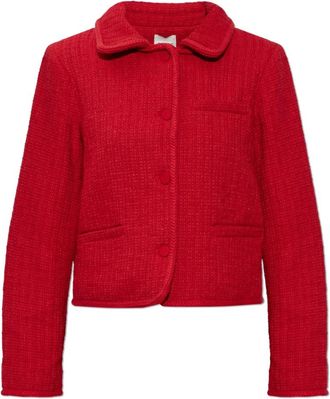Poss&eacute; Jacqueline Tweed Blazer - Dames - Blazers - Rood - M - Tweed - Jassen
