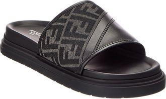 Fendi Fendi Leather Slide