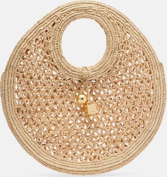 Jacquemus Spiaggia Small raffia basket bag
