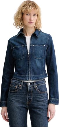 Levi's Y2K Stretch Fitted Jacket - Dames - Spijkerjassen - Blauw - XS - Denim - Jassen
