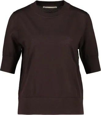 Mercer Amsterdam Truien & Vesten, Dames, Bruin, 2Xl, Polyester, Scuba Crewneck
