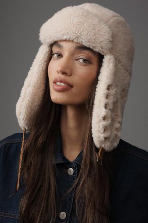 Wyeth Nyc Faux Fur Embroidered Trapper Hat