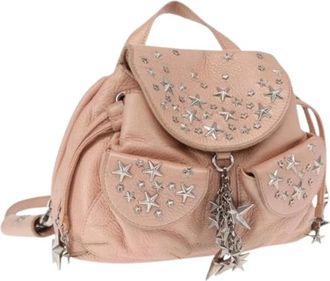 Jimmy Choo London Pre-owned Leren Rugzak - Dames - Vintage Rugzakken - Roze - ONE Size - Leer - Vintage
