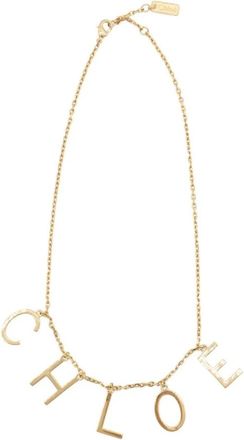 Chlo&eacute; Letters Necklace - Dames - Kettingen - Geel - ONE Size - Accessoires