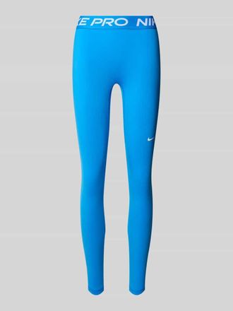 Nike Leggings mit elastischem Bund und Logo in Blau, Gr&ouml;&szlig;e XS