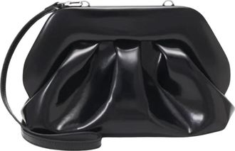 Themoir&egrave; Gea Clutch - Dames - Clutches - Zwart - ONE Size - Leer - Tassen